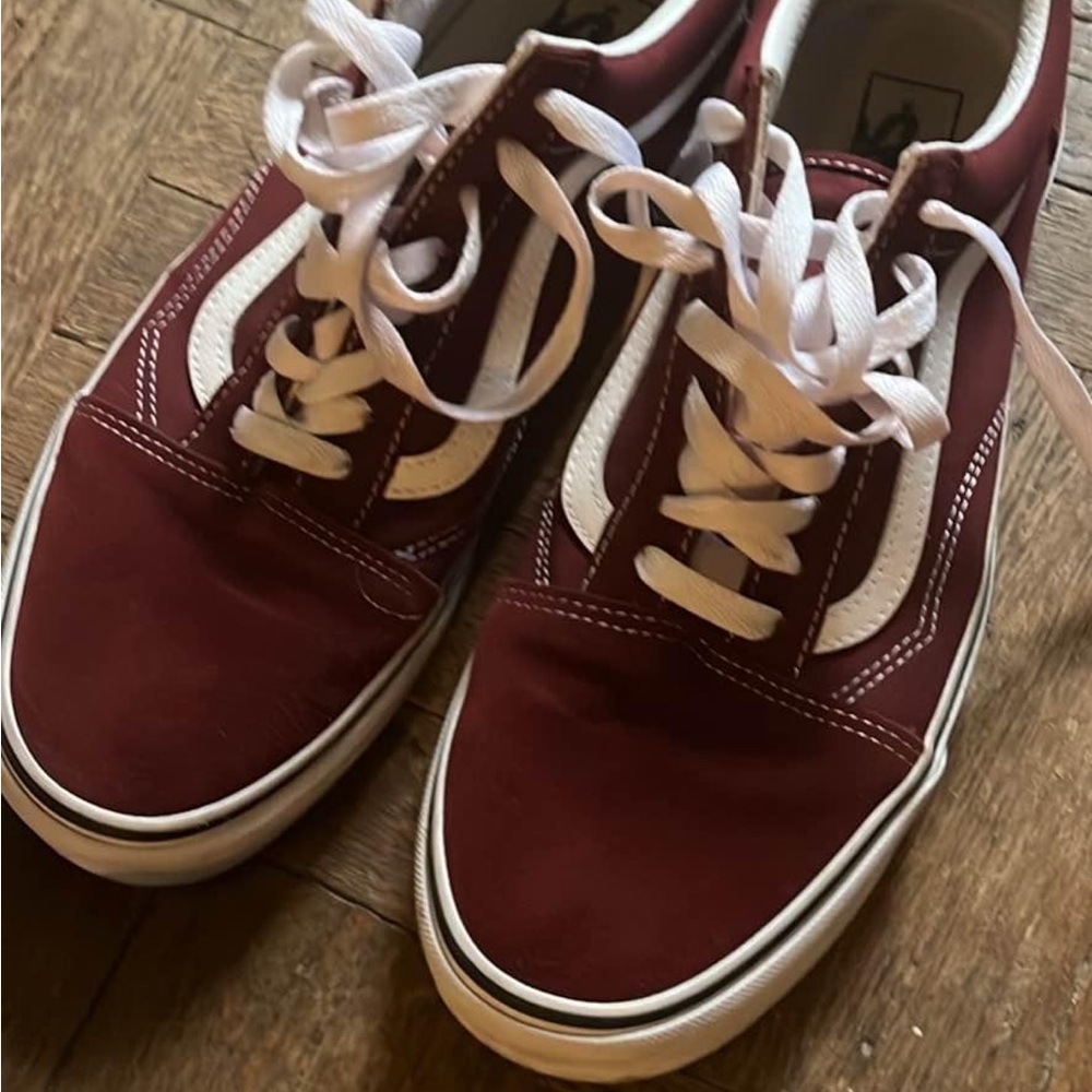 Vans Classic Red and White Sneakers